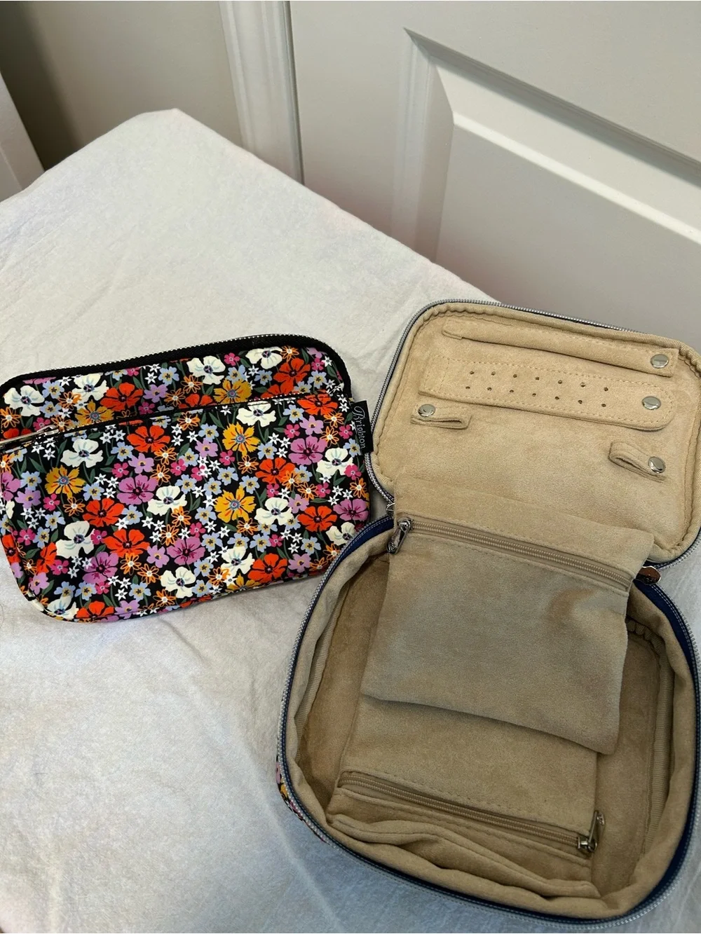 Brighton Multicolor Floral Jewelry Case and Belt Bag